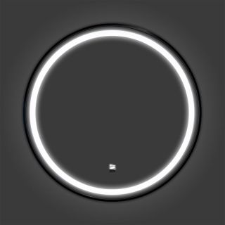 Зеркало Comforty в черной алюминиевой раме Comforty Лея-60 LED-подсветка, бесконтактный сенсор антизапотевание