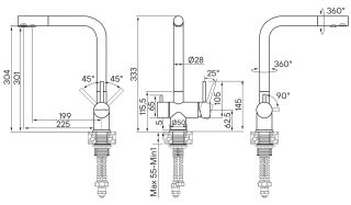 Смеситель для кухни Paulmark Skalen Sk213020-431 белый матовый