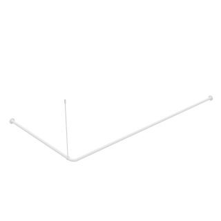 Угловой карниз для ванной комнаты IDDIS Elegante белый 040A200I14