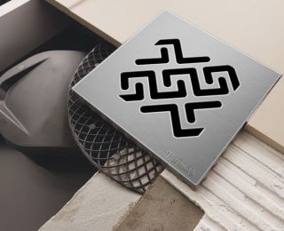 Душевой трап Berges Platz Antik 091160 10см хром глянец