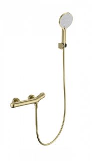 Смеситель для душа Wonzon & Woghand T-1000 WW-B2057-A-BG с термостатом брашированное золото