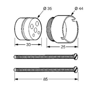 Удлинитель для встраиваемых смесителей Kludi 7598105-00