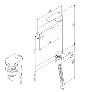 Смеситель для раковины Am.Pm Gem F90E92200 хром