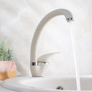 Смеситель для кухни РМС SL135W-011F белый