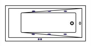 Гидромассажная ванна Whitecross Wave 0101.160080.100.SOFT.CR 160x80см Soft хром
