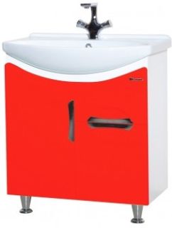 Тумба под раковину Bellezza Лагуна 65см красный 00000001383