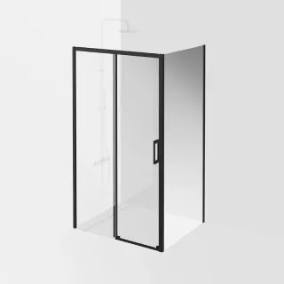 Душевая дверь Kerama Marazzi Vetro VE.110.SD.BLK.M 110 см стекло прозрачное профиль чёрный матовый