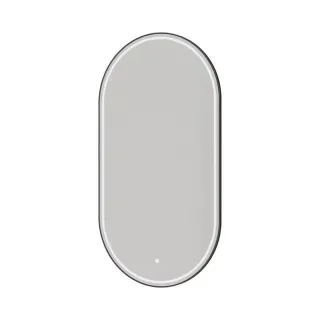 Зеркало с подсветкой Armadi Art 568-GM 60 см сенсорный выключатель антизапотевание оружейная сталь