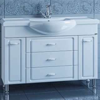 Тумба под раковину СанТа Монарх 700106 120см белый