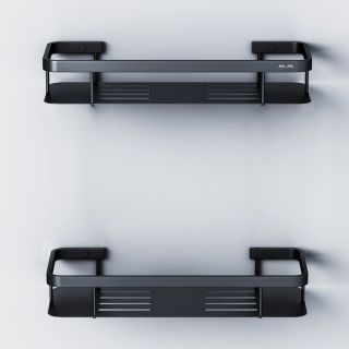 Полка для душа прямая двойная Am.Pm Sense L чёрный матовый A7453222