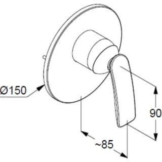Смеситель для душа Kludi Balance 527550575 хром