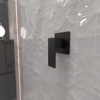 Встраиваемый смеситель для душа Paini Grazia 21PZ690 чёрный матовый