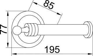 Держатель для туалетной бумаги Boheme Hermitage золото 10365