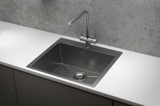 Мойка кухонная Granula 5951, СТАЛЬ САТИН