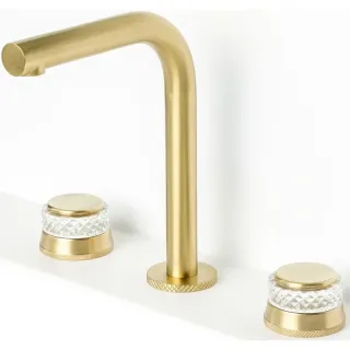 Встраиваемый смеситель для раковины Boheme Aura 152-MG-A золото матовое