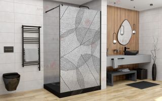 Душевая перегородка AvaCan MB100 MT чёрный