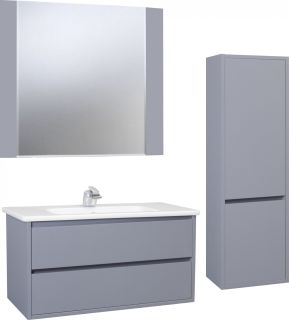 Тумба под раковину Bellezza Лоренцо 100см серебро 00000007032