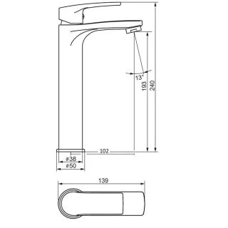 Смеситель для раковины Damixa Eclipse 2.0 480250300 черный