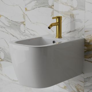 Смеситель для биде Paini Brera 74PJ304 матовое золото