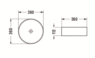 Раковина CeramaLux GL05 золото 36 см