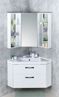 Центральный модуль зеркального шкафа Акватон Кантара дуб полярный 1A205702ANW70