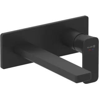 Смеситель для раковины Kludi Renon 422443975 чёрный матовый