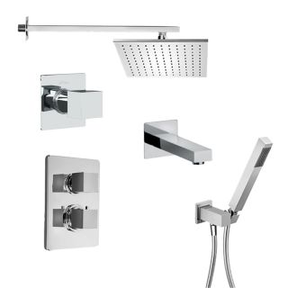 Душевой комплект Paini Grazia 21CRSET36911THSHBATH с термостатом хром