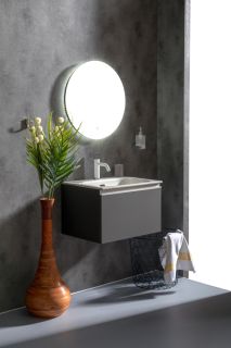 Тумба под раковину Armadi Art Vallessi 60см антрацит матовый 837-060-A matt