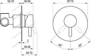 Смеситель для душа Ravak Espirit X070248 ES 062.10WV.O1 БЕЛЫЙ ВЕЛЬВЕТ
