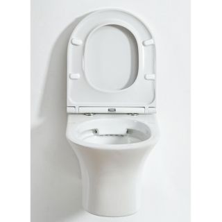 Унитаз подвесной Orange C01-100W безободковый, сиденье с микролифтом