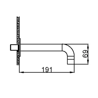 Излив для ванны Boheme Fusion 625-MG золото матовое