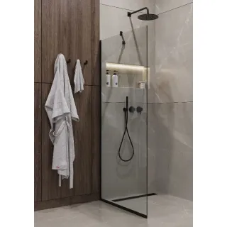 Душевая перегородка Timo T10 120 см чёрный