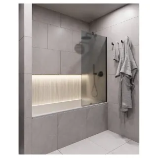 Шторка на ванну Timo T17 70 см чёрный