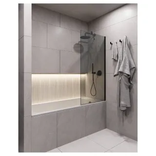 Шторка на ванну Timo T24 70 см чёрный