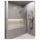 Шторка на ванну Timo T32 80 см хром