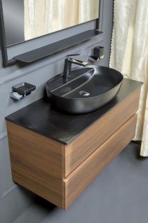 Раковина накладная Armadi Art Vallessi 60см чёрный 871