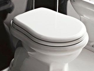 Сиденье для унитаза Kerasan Retro 108601 с крышкой белое