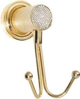 Крючок двойной Boheme Royal Crystal золото 10926-G