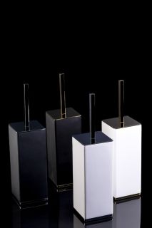 Щётка для туалета Boheme чёрный/золото 10949-B-G