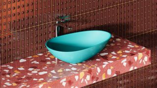 Накладная раковина Salini Paola S-Stone 1101201SMRF 58см RAL полностью