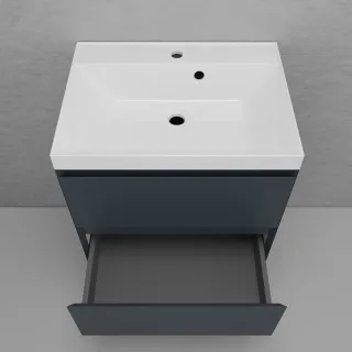 Тумба под раковину подвесная Style Line Манхэттен ЛС-00002366 60 см графит