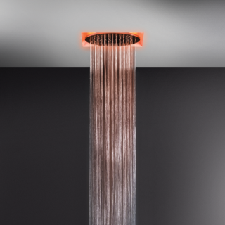 Верхний душ Gessi Afilo 57601.279 35 см хромотерапия белый матовый