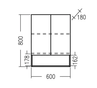 Шкаф Санта Мира 700471 над стиральной машиной 60 см разобранный янтарный/белый