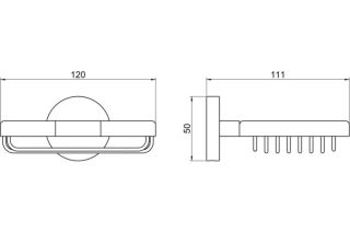 Мыльница Aquatek Бетта AQ4633CR хром