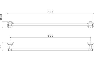Полотенцедержатель Aquatek Классик AQ4514PG золото