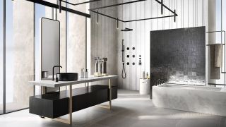 Верхний душ Gessi 316 54148.707 35 см чёрный брашированный