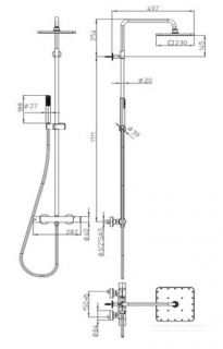 Душевая стойка Bossini Cosmo L10174.030 хром