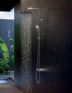 Душевая стойка Bossini Apice L10505.073 с термостатом чёрный матовый