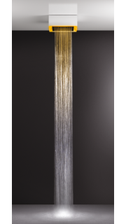 Верхний душ Gessi Afilo 57303.279 30 см с эффектом хромотерапии белый матовый