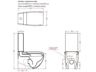 Унитаз  Artceram Hidra HI-LINE HIV003 01 00bi белый
